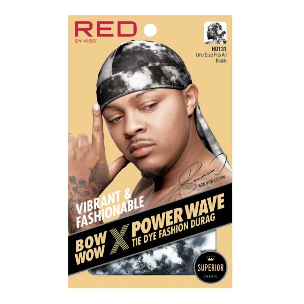Red by Kiss Premium Bow Wow X Power Wave Tie Dye Durag - Image 2