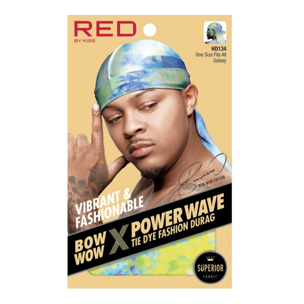 Red by Kiss Premium Bow Wow X Power Wave Tie Dye Durag - Image 4