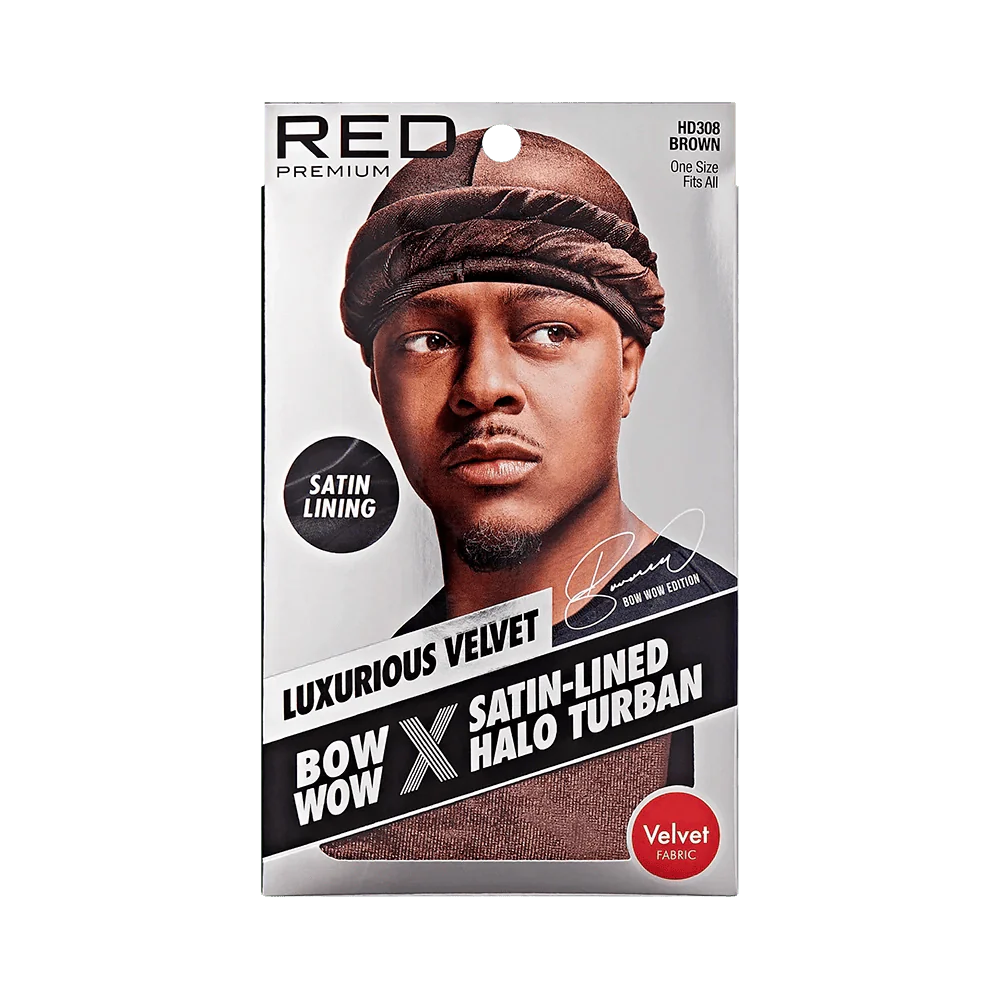 Red by Kiss Premium Bow Wow Satin-Lined Halo Turban - Image 5
