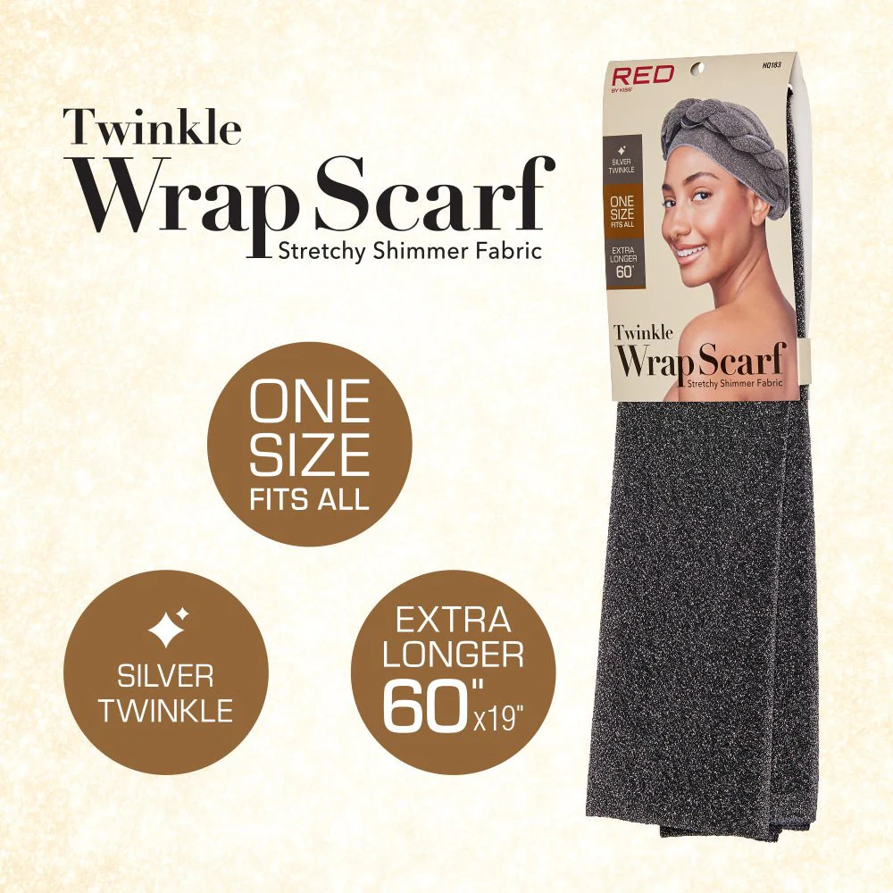 Red by Kiss Twinkle Wrap Scarf - Image 15