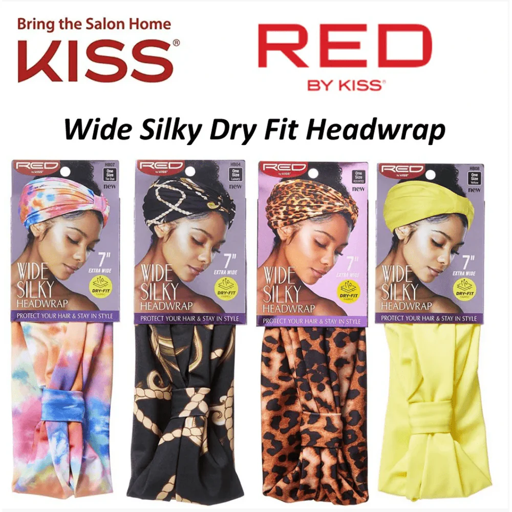 Red by Kiss Wide Silky Head Wrap - Image 2