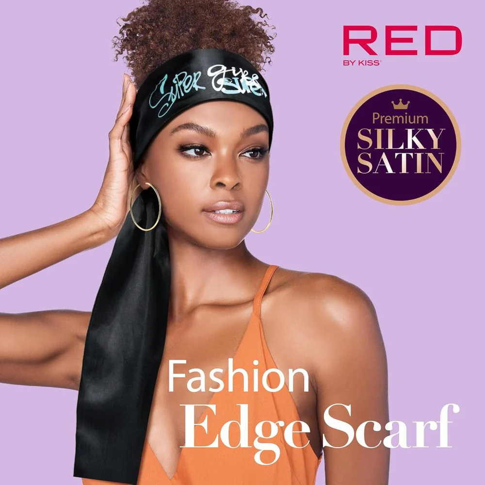 Red by Kiss Premium Silky Satin Fashion Edge Scarf - Image 8