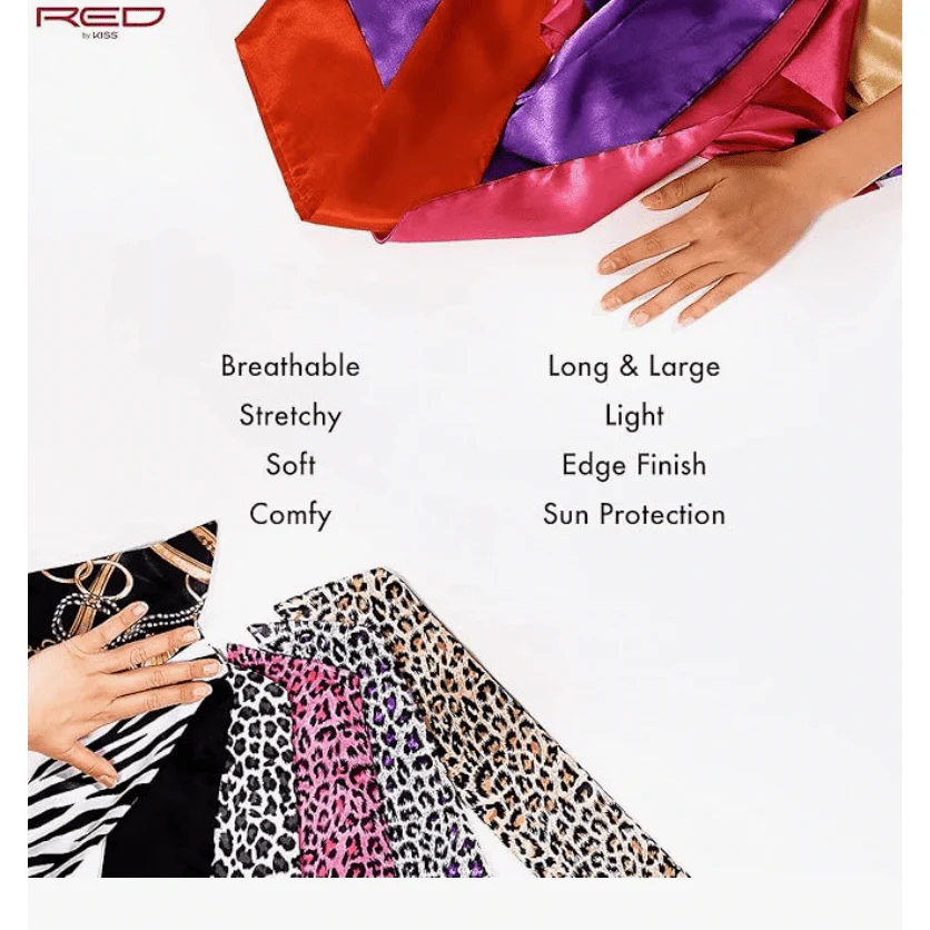 Red by Kiss Premium Silky Satin Scarf - Image 4
