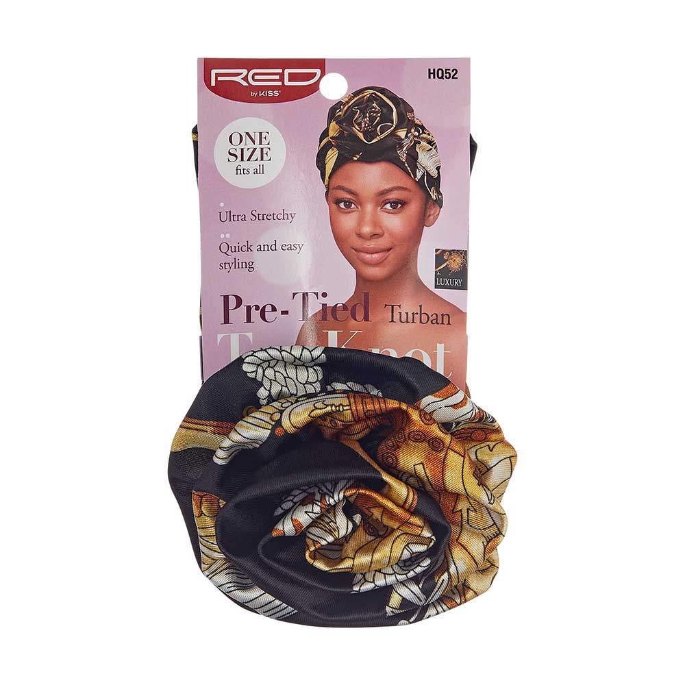 Red by Kiss Pre-Tied Turban Top Knot - Image 13