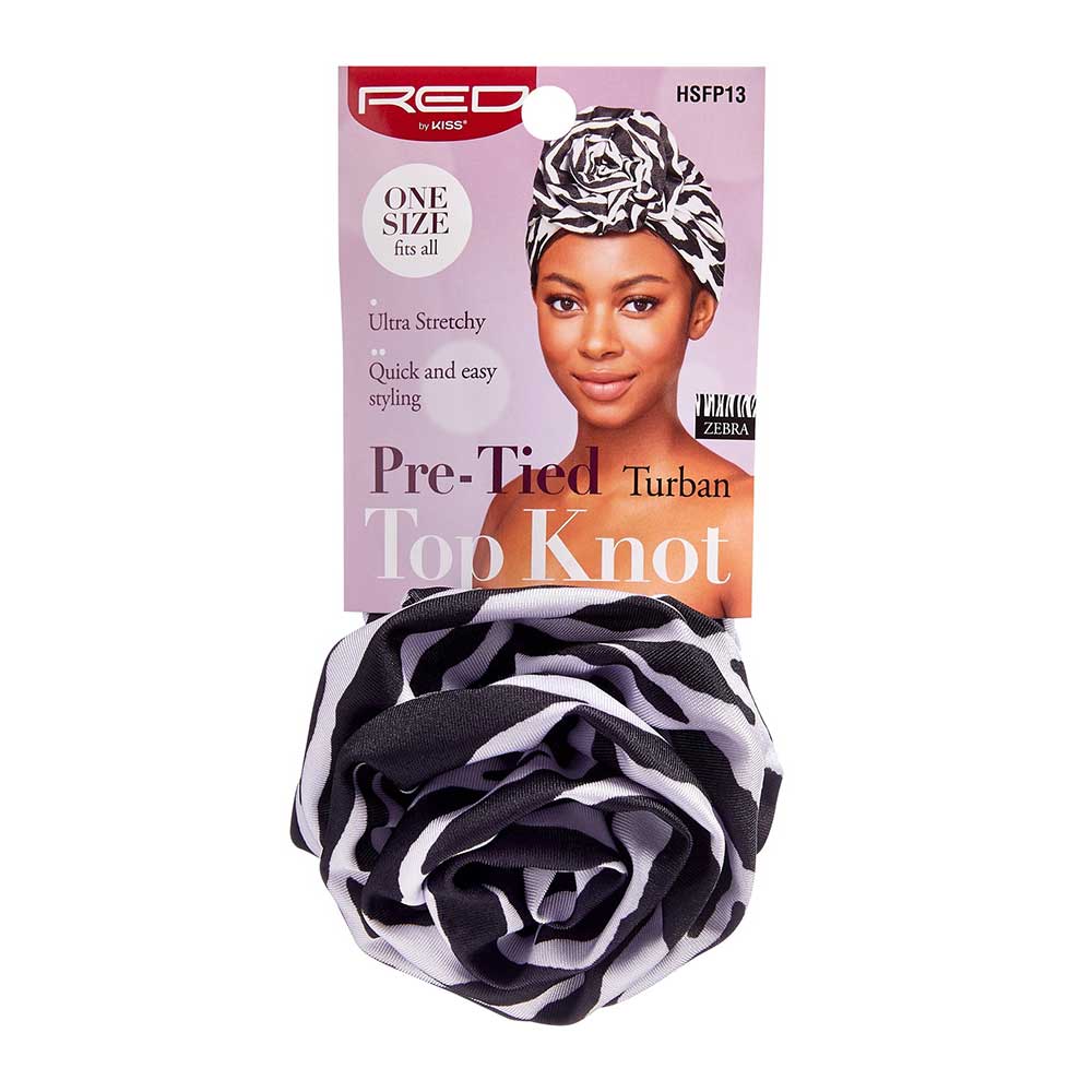 Red by Kiss Pre-Tied Turban Top Knot - Image 8