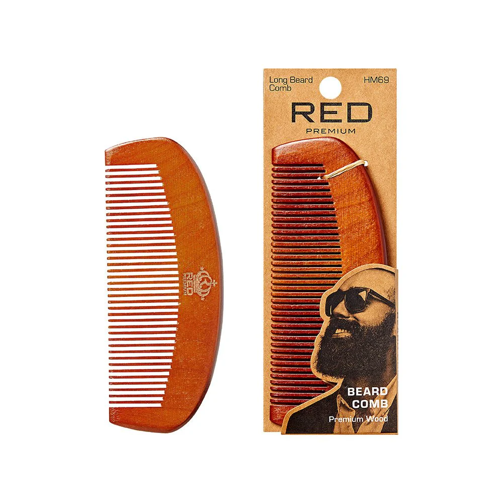 Red by Kiss β Premium Wood Beard Combs - Image 2