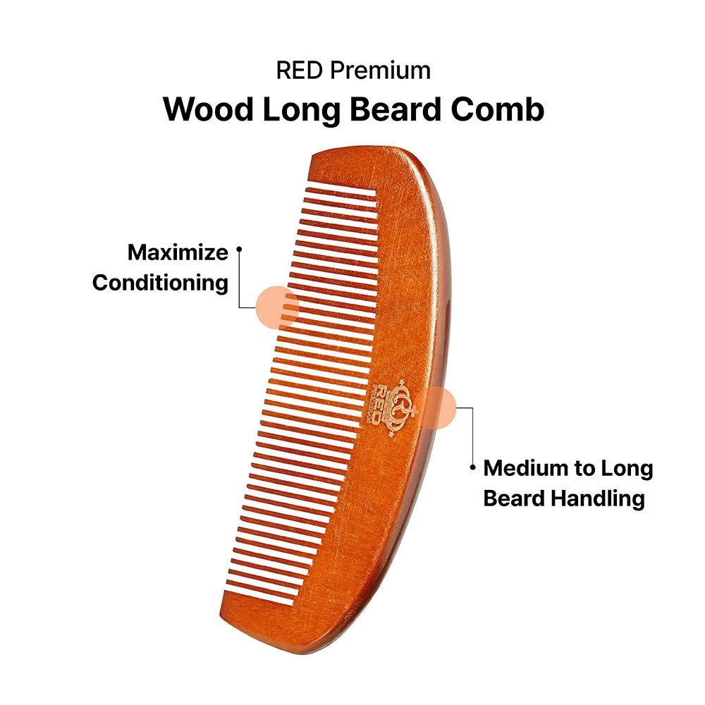 Red by Kiss β Premium Wood Beard Combs - Image 3