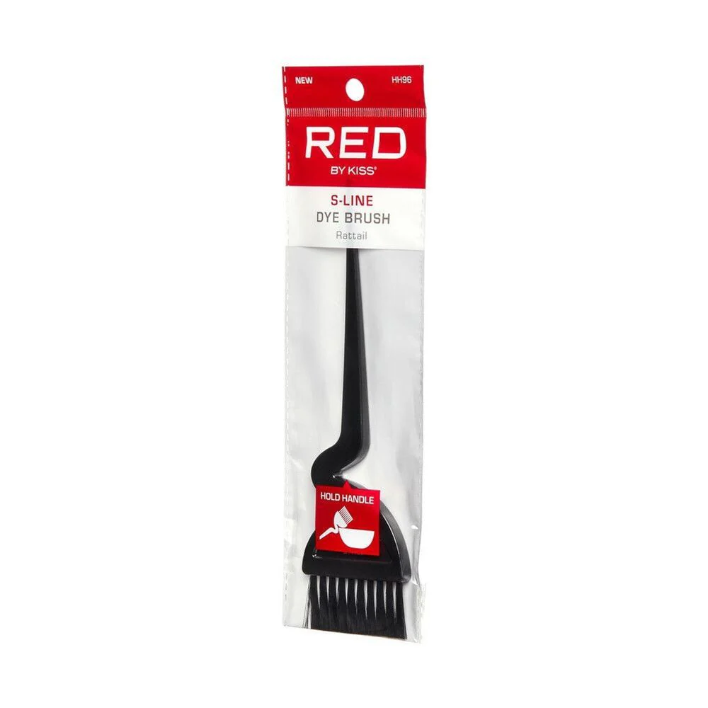 Red by Kiss S-Line Dye Brush with Rat Tail โ Smooth Grip - Image 3