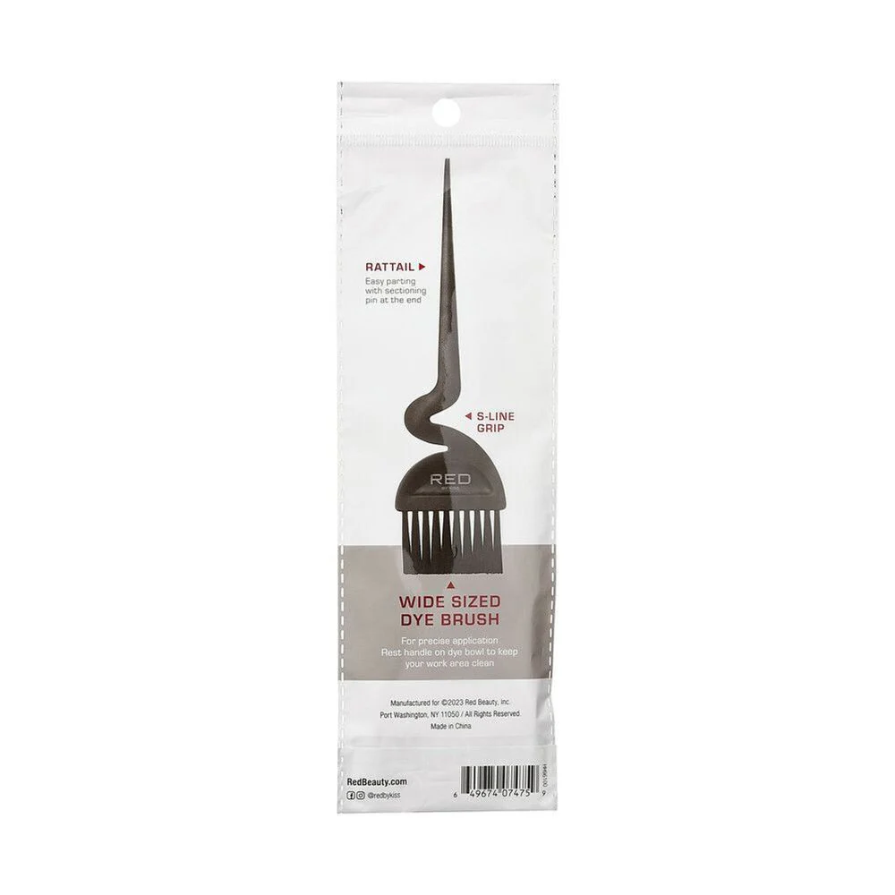 Red by Kiss S-Line Dye Brush with Rat Tail โ Smooth Grip - Image 4