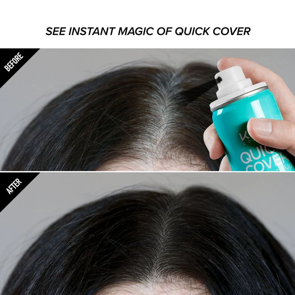 Red by Kiss Quick Cover Root Touch-Up Fiber Spray - Image 5
