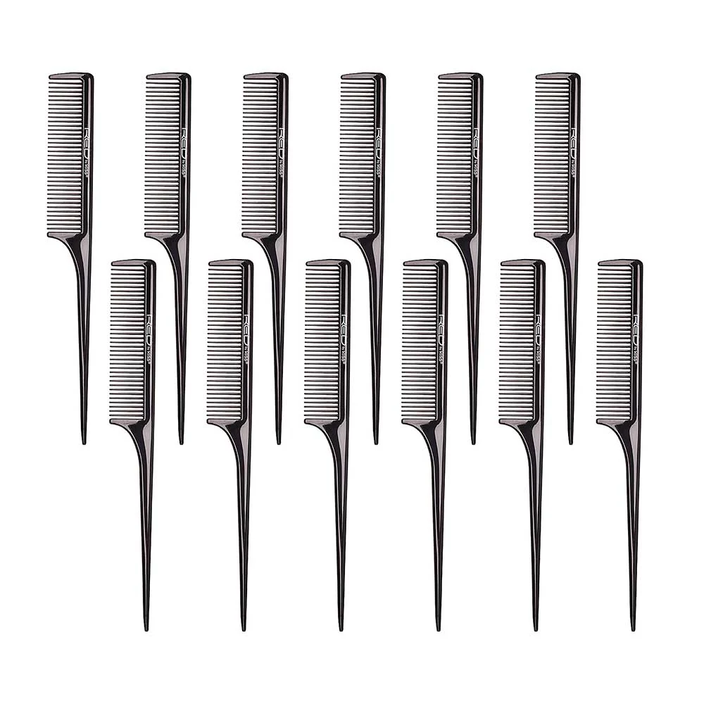 Red By Kiss Rat Tail Comb Set - 12pcs - Image 3