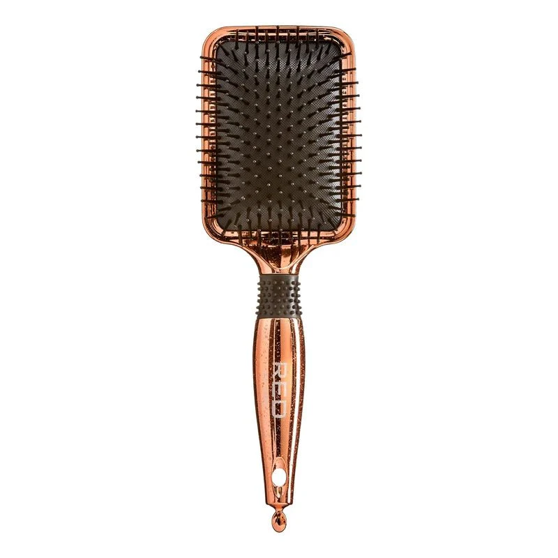 Red by Kiss Rose Gold Brush – Square Paddle