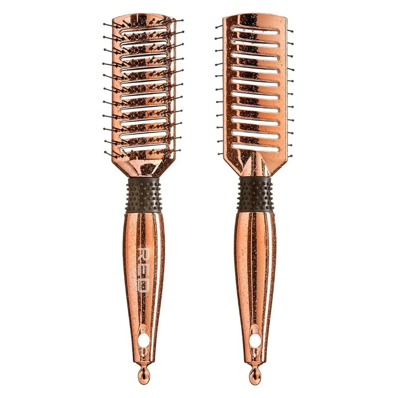 Red by Kiss Rose Gold Paddle Brush ā Vented Paddle - Image 2