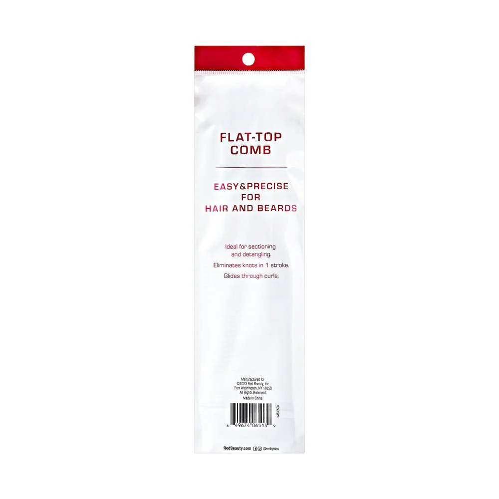 Red by Kiss Flat Top Comb – Black - Image 3