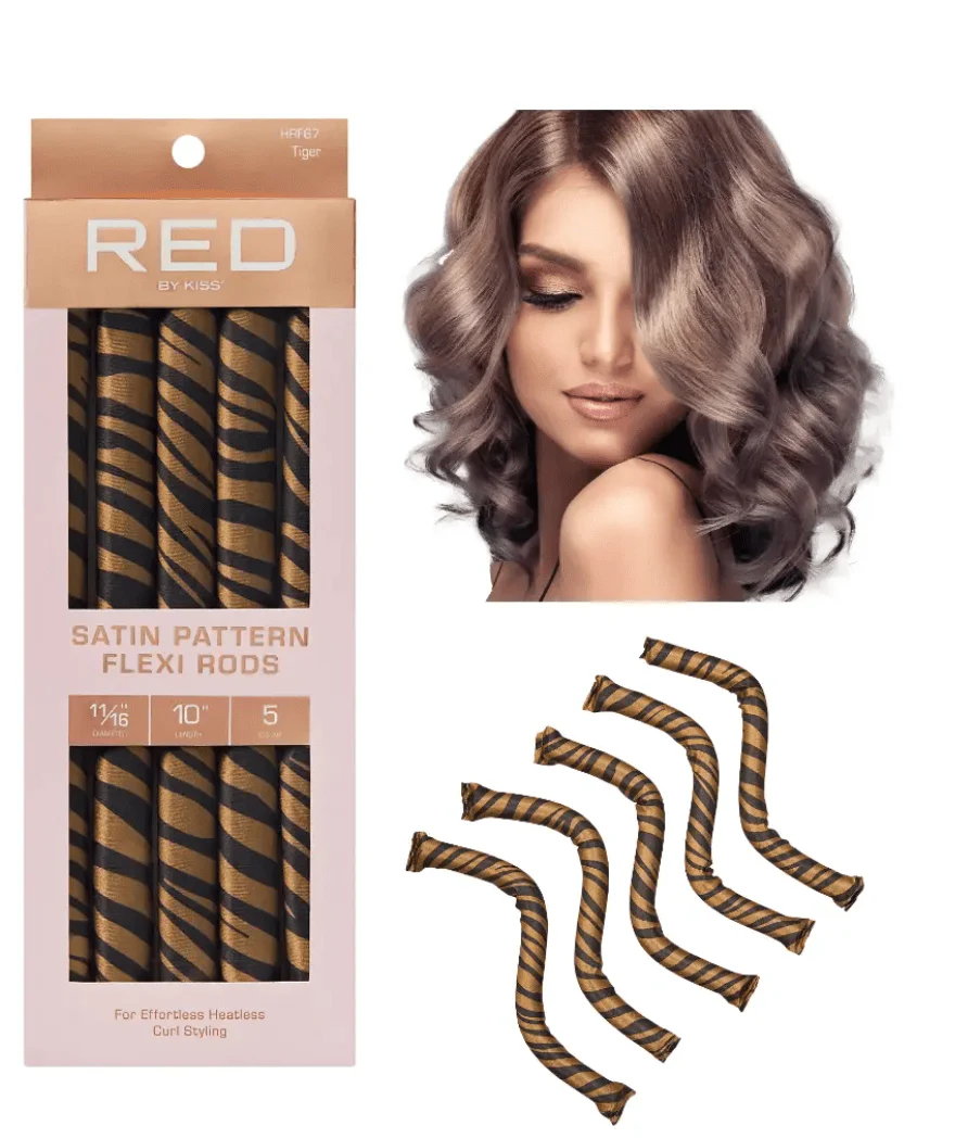 Red by Kiss Satin Flexi Rods โ Animal Print - Image 11