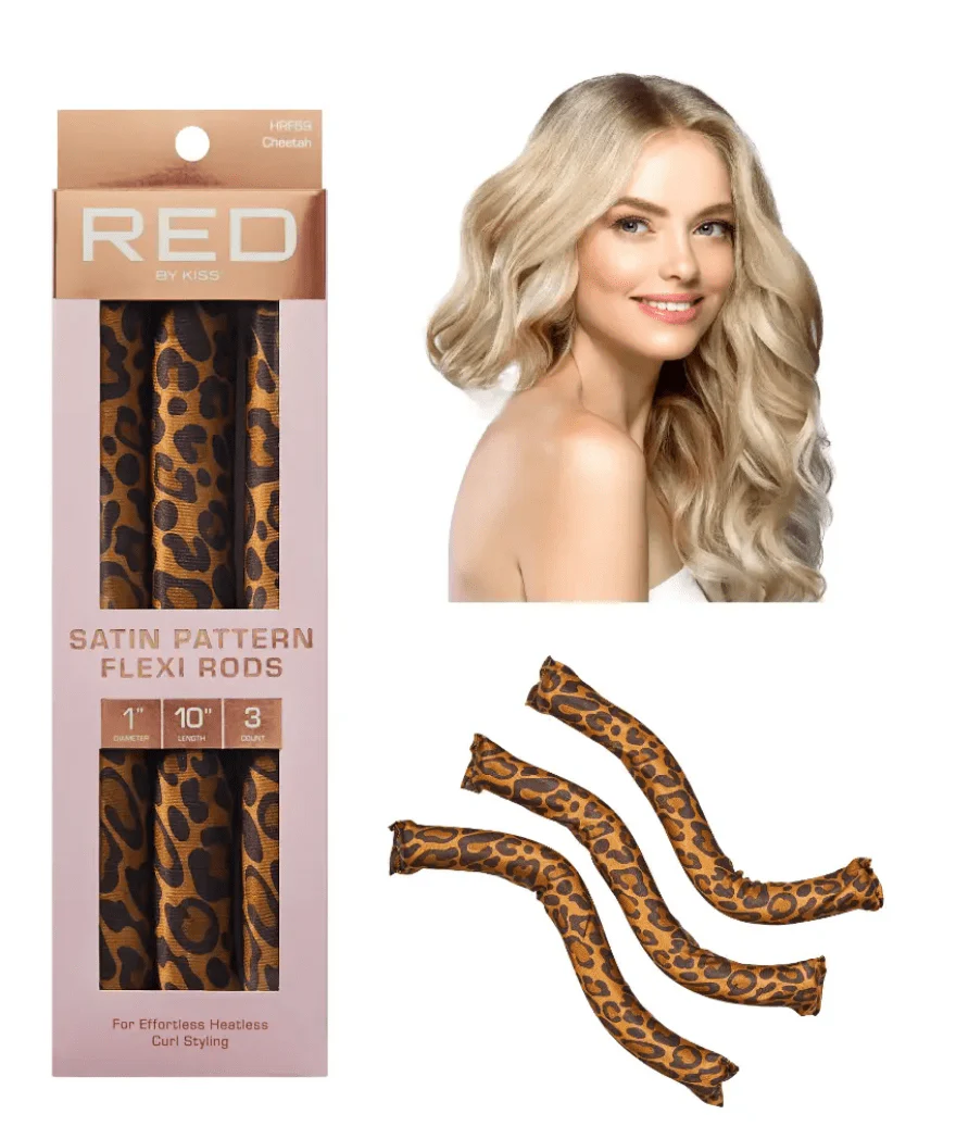 Red by Kiss Satin Flexi Rods โ Animal Print - Image 15
