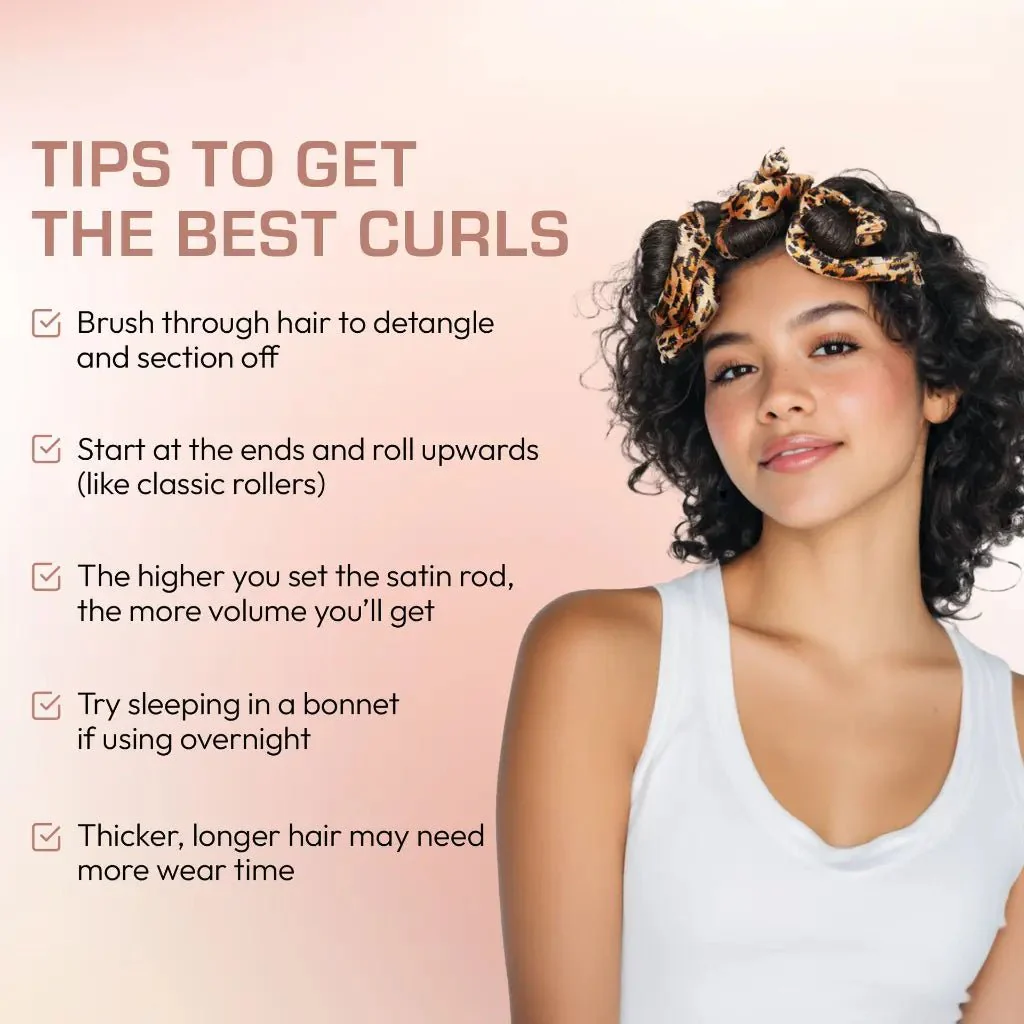 Red by Kiss Satin Flexi Rods โ Animal Print - Image 3