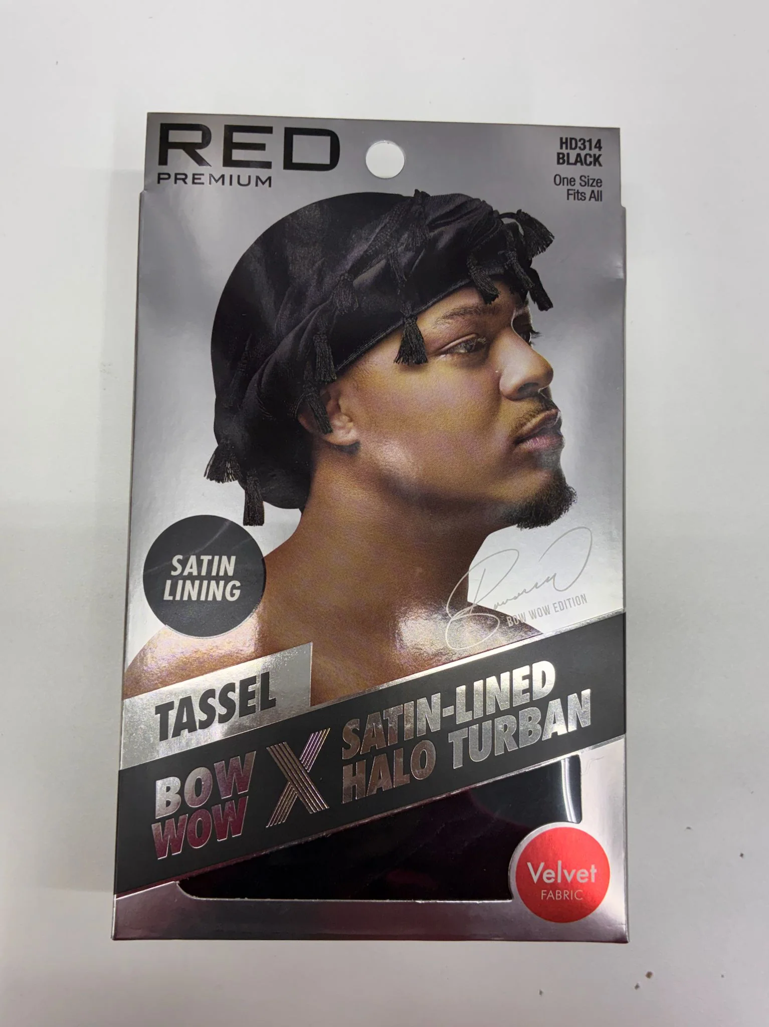 Red by Kiss Satin-Lined Halo Turban - Image 3