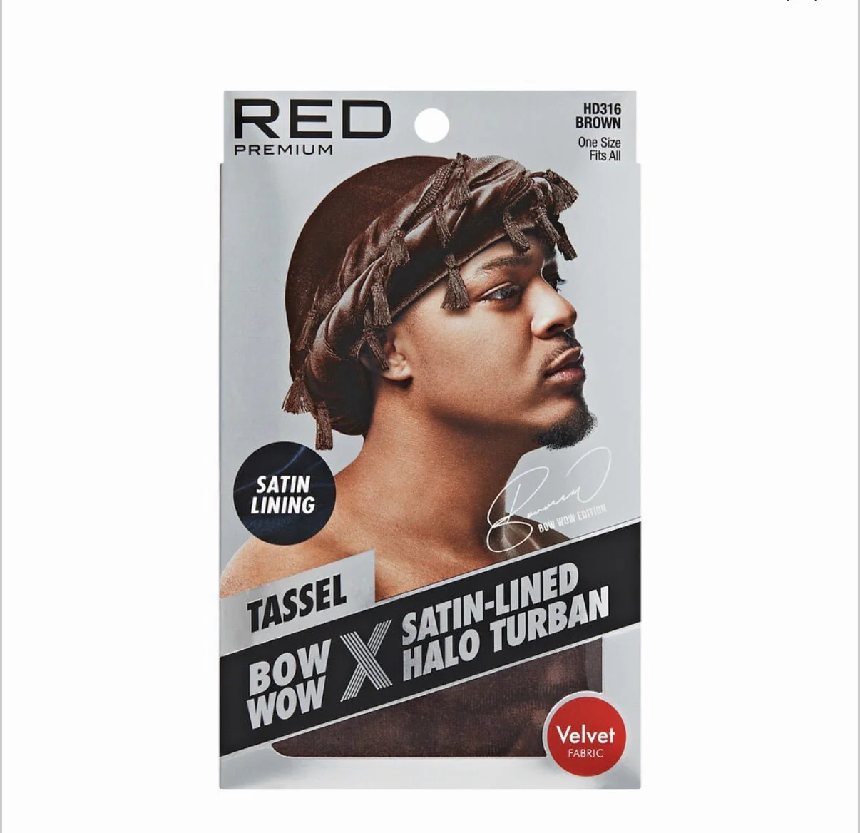 Red by Kiss Satin-Lined Halo Turban - Image 4