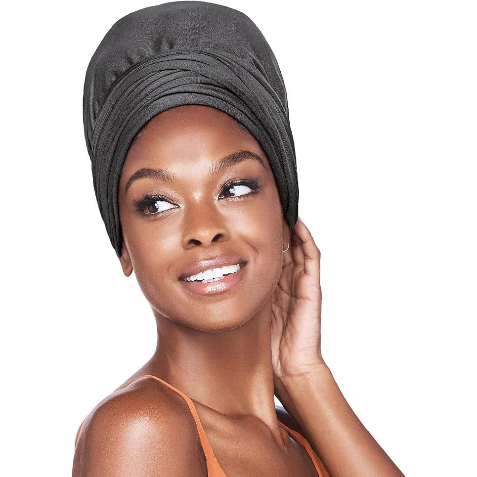 Red by Kiss Satin-Lined Infinity Turban - Close Top - Image 7