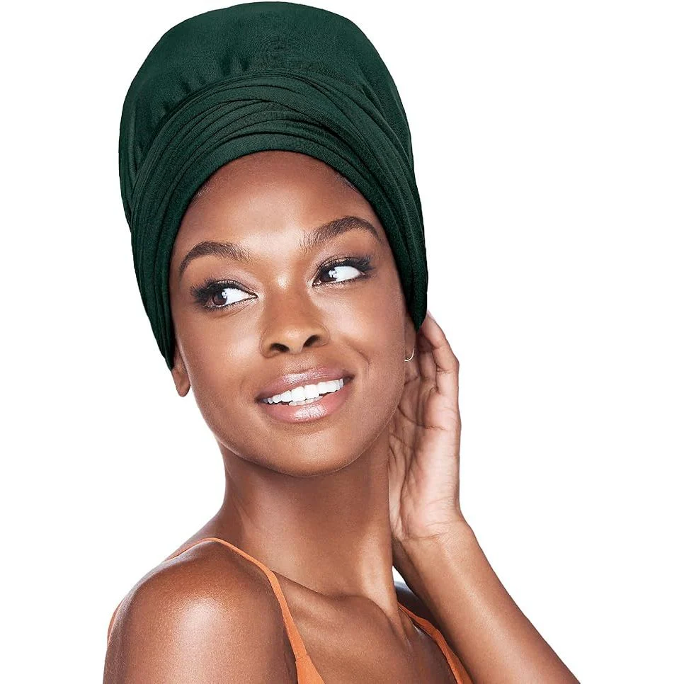 Red by Kiss Satin-Lined Infinity Turban - Close Top - Image 8