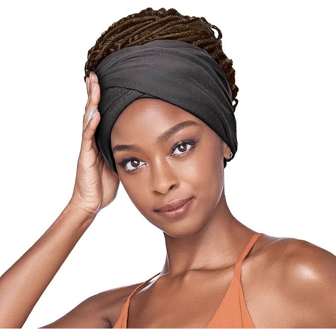 Red by Kiss Satin-Lined Infinity Turban - Open Top - Image 6