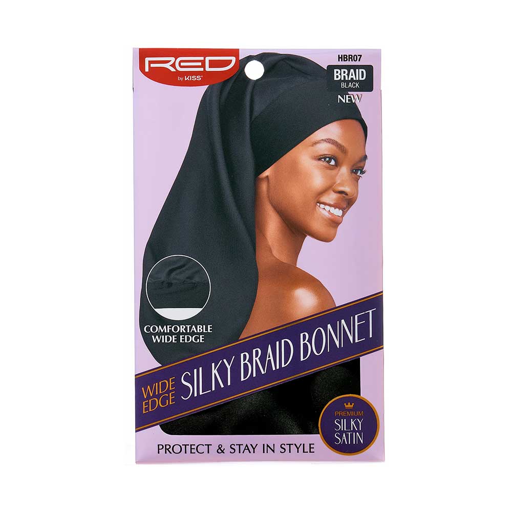 Red by Kiss Luxury Satin Wide Edge Braid Bonnet - Image 2