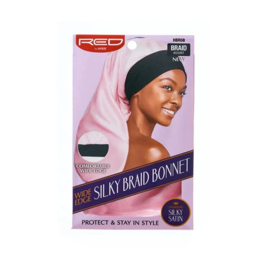 Red by Kiss Luxury Satin Wide Edge Braid Bonnet - Image 3