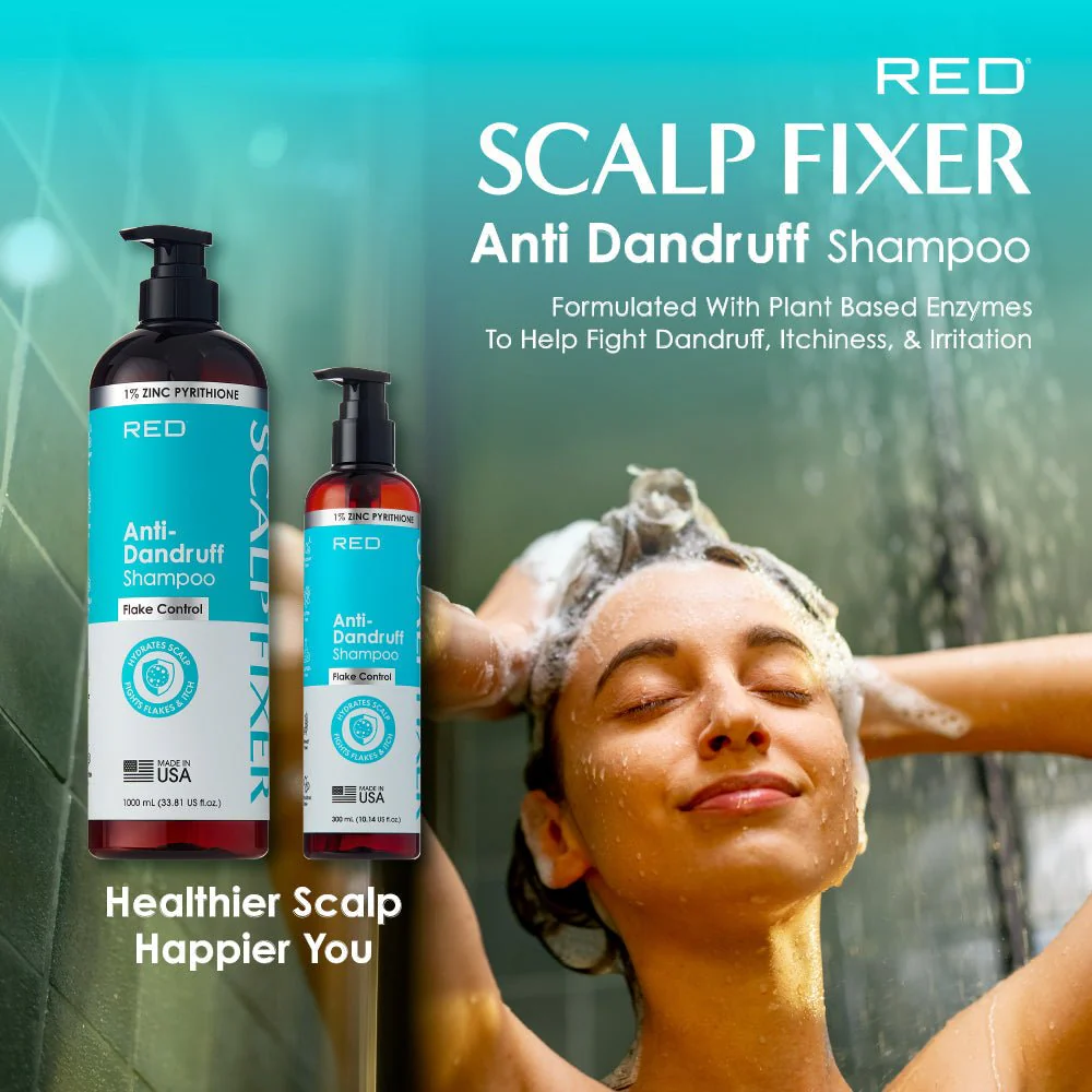 Red by Kiss Scalp Fixer Anti-Dandruff Shampoo – 10.14 oz - Image 4