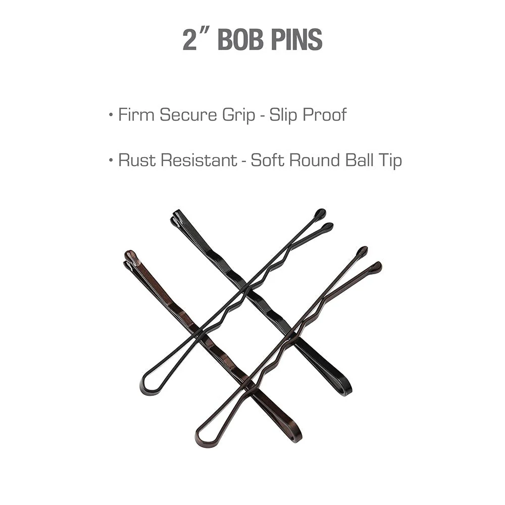 Red by Kiss Secure Grip Bob Pins – Black - Image 2