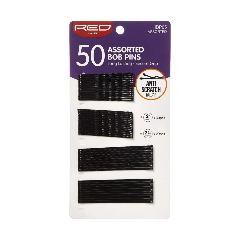 Red by Kiss Secure Grip Bob Pins – Black - Image 4