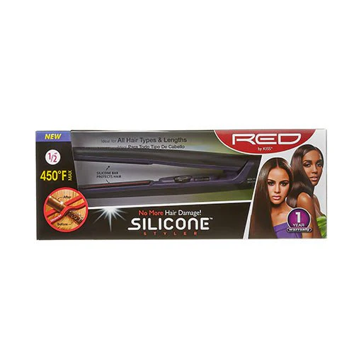 Red by Kiss Silicone Flat Iron – 1" and 1.5" - Image 2