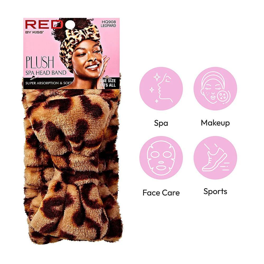 Red by Kiss Plush Spa Head Band - Image 4