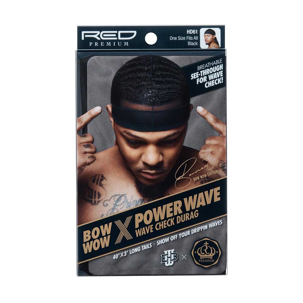Red by Kiss Bow Wow X Power Wave Check Durag – Street Style