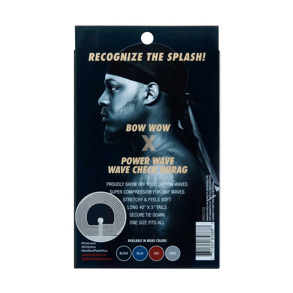 Red by Kiss Bow Wow X Power Wave Check Durag – Street Style - Image 11