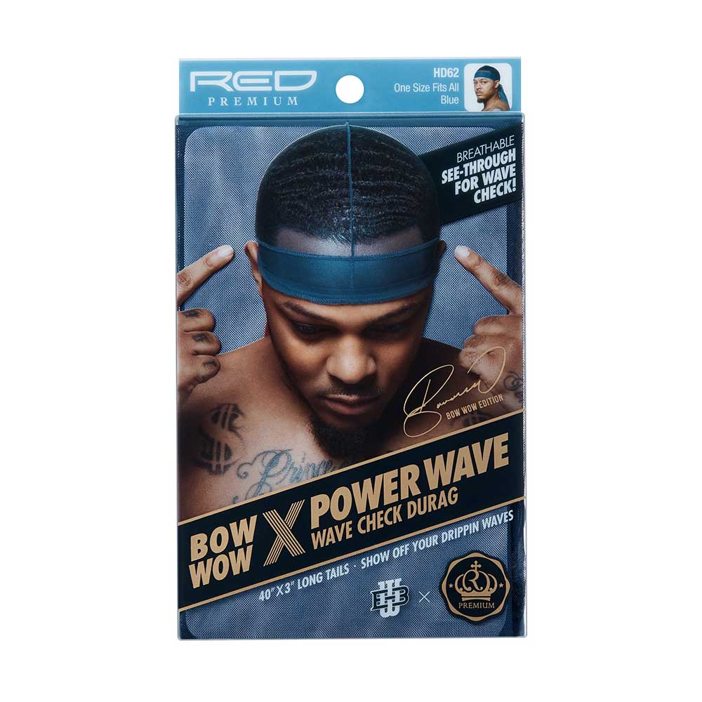 Red by Kiss Bow Wow X Power Wave Check Durag – Street Style - Image 2