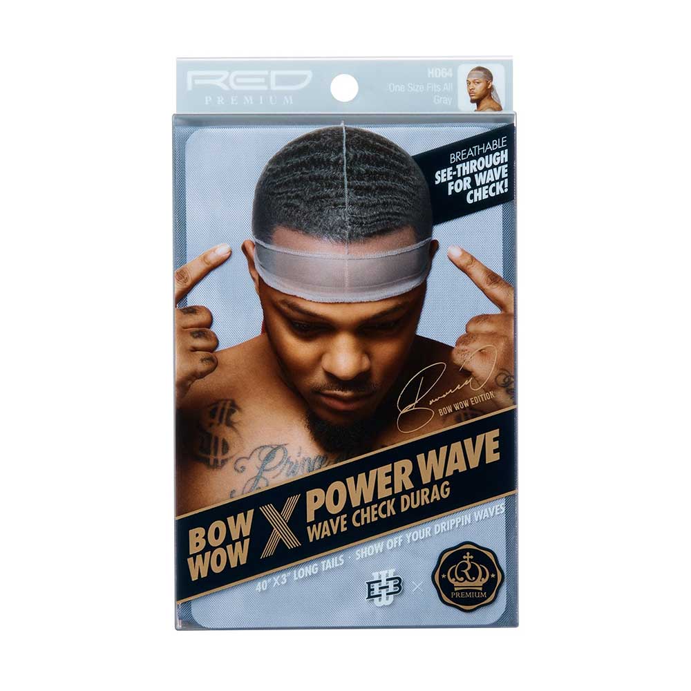 Red by Kiss Bow Wow X Power Wave Check Durag – Street Style - Image 4