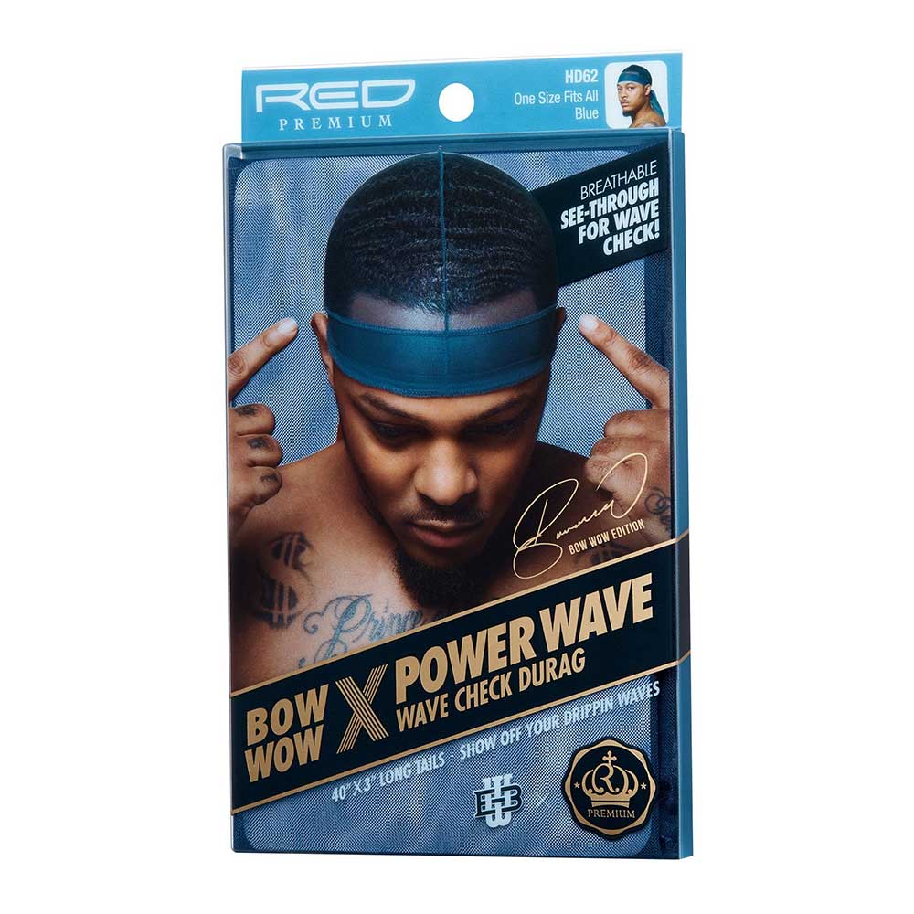 Red by Kiss Bow Wow X Power Wave Check Durag – Street Style - Image 6