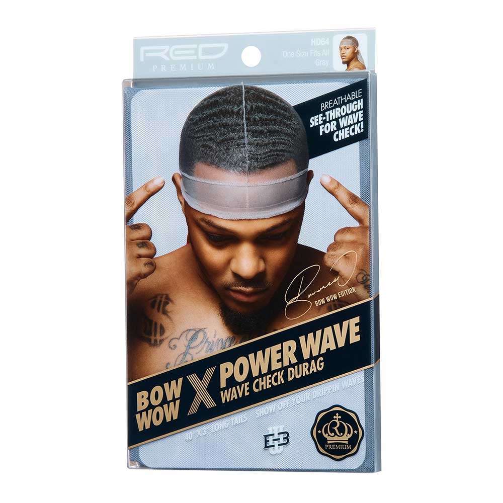 Red by Kiss Bow Wow X Power Wave Check Durag – Street Style - Image 8