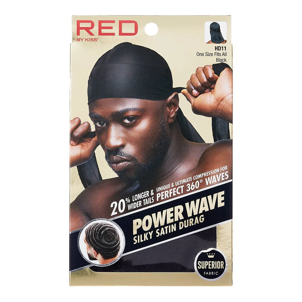 Red by Kiss Silky Satin Durag Power Wave