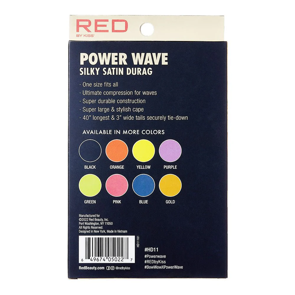 Red by Kiss Silky Satin Durag Power Wave - Image 15