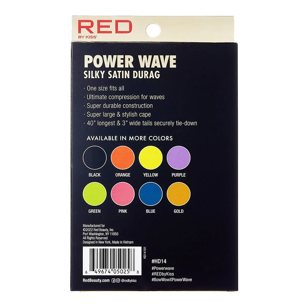 Red by Kiss Silky Satin Durag Power Wave - Image 17