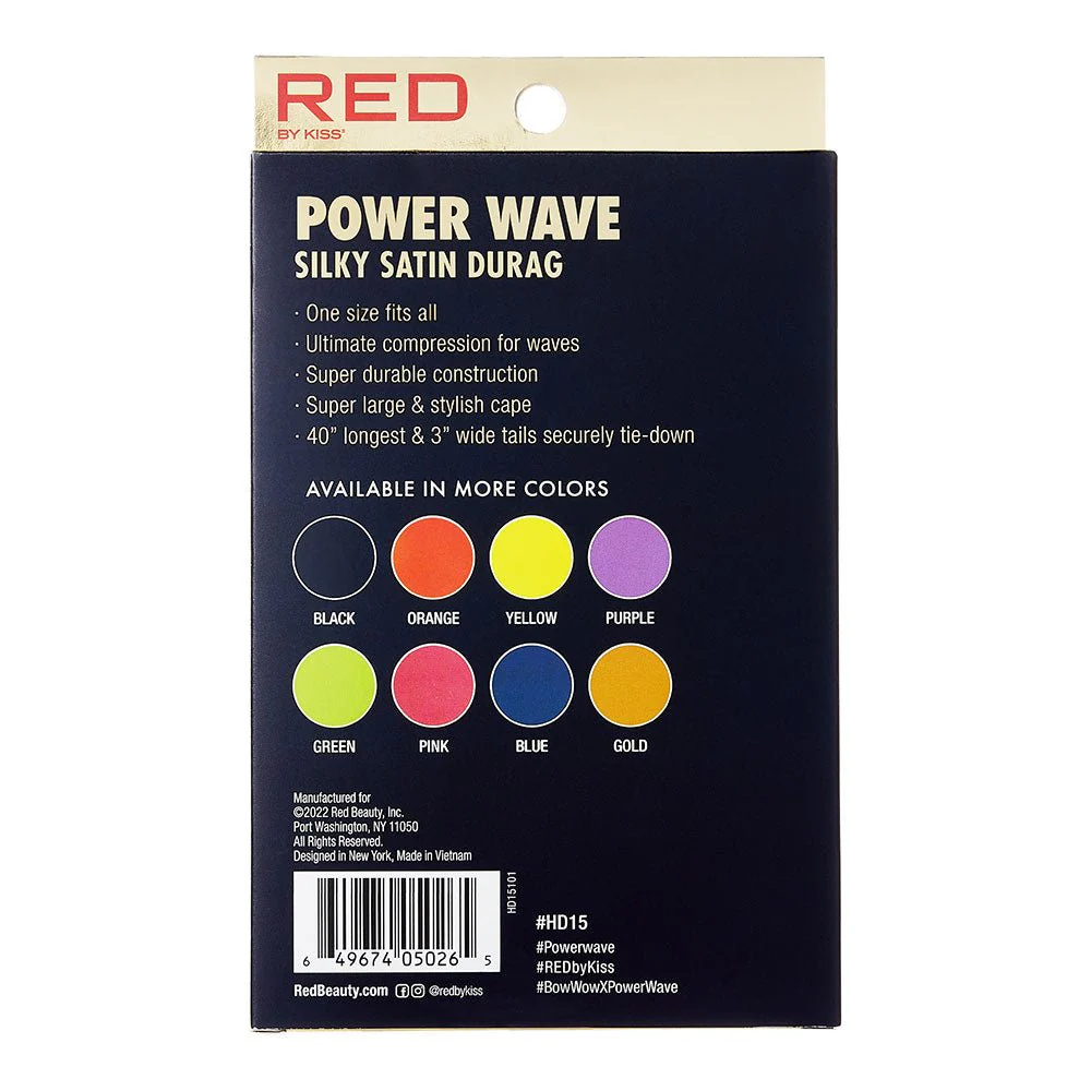Red by Kiss Silky Satin Durag Power Wave - Image 18