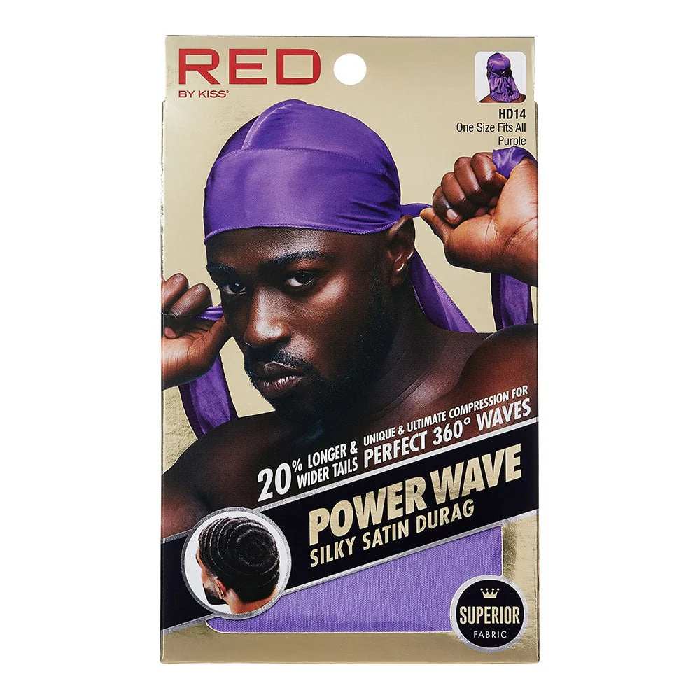 Red by Kiss Silky Satin Durag Power Wave - Image 3