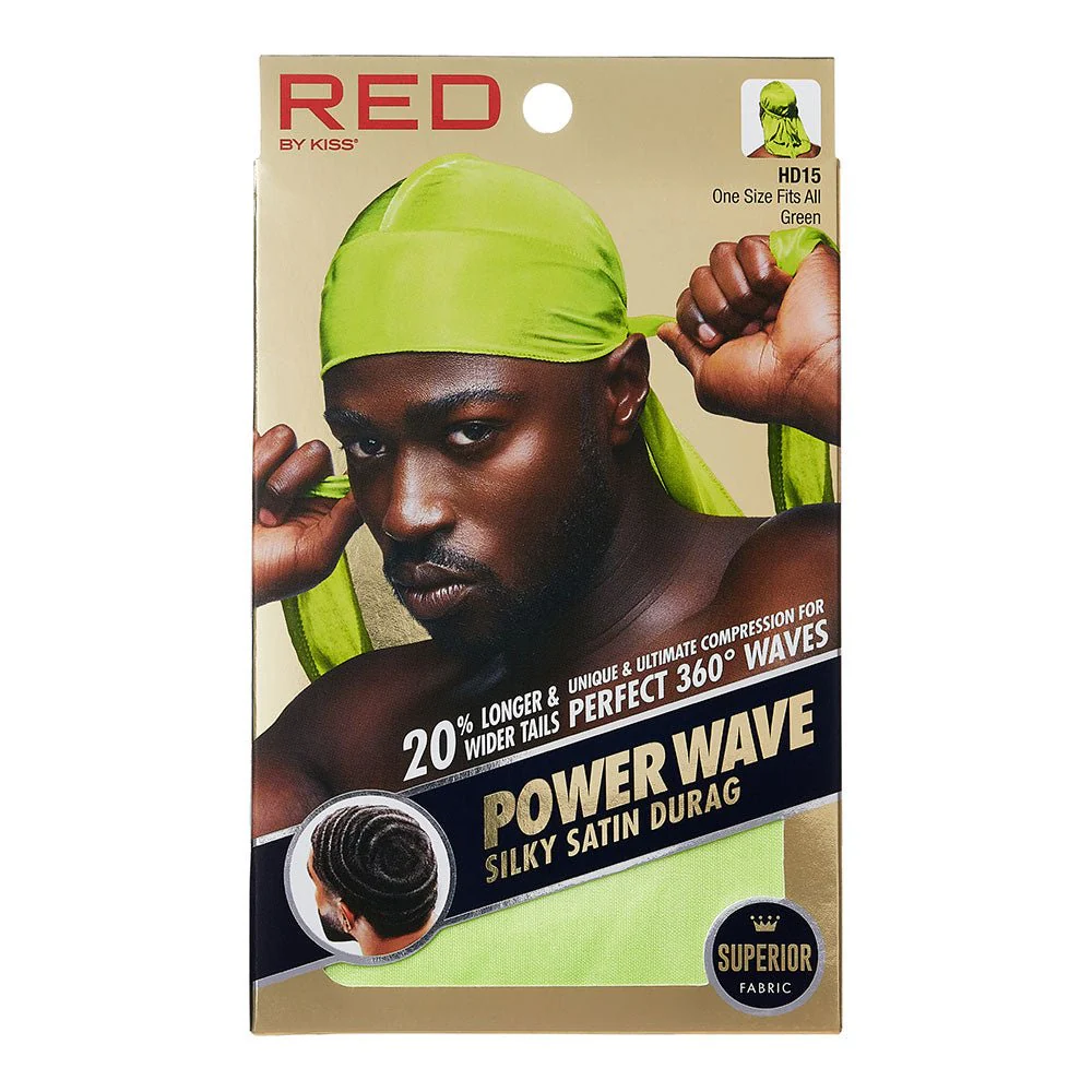 Red by Kiss Silky Satin Durag Power Wave - Image 4