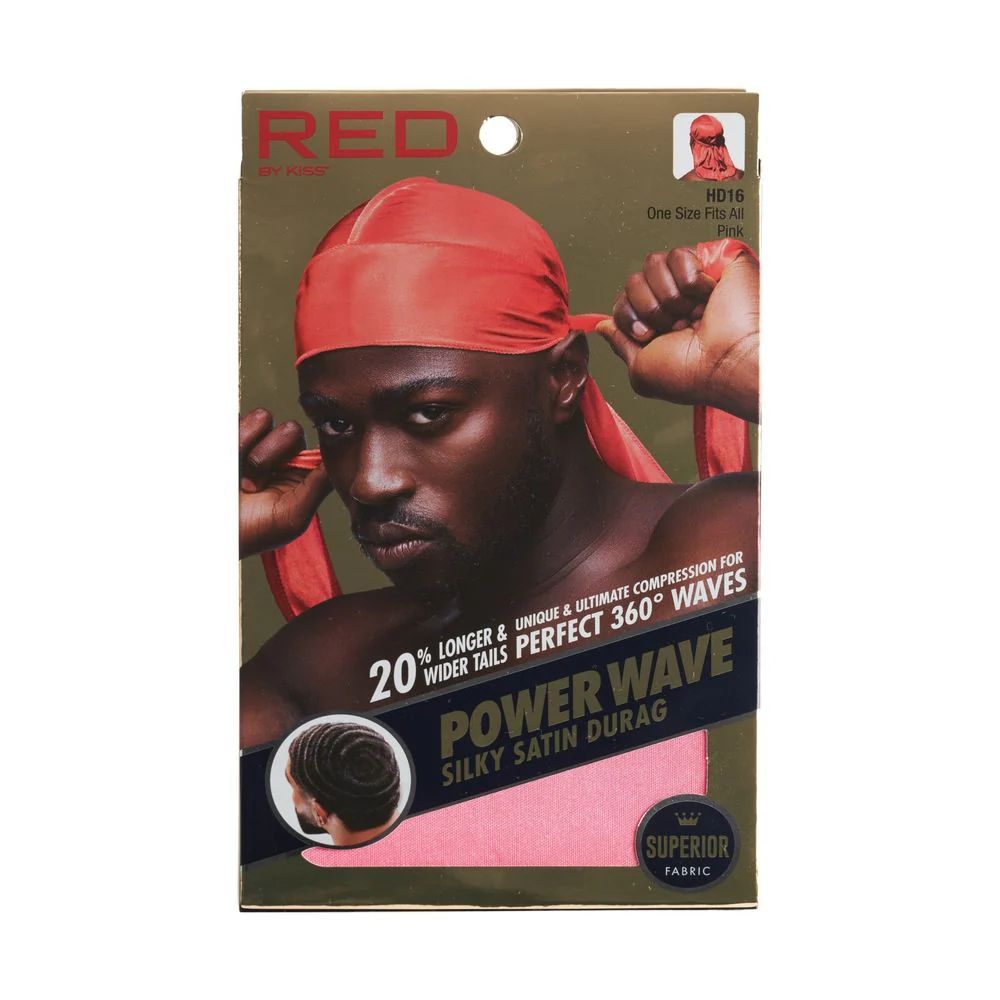 Red by Kiss Silky Satin Durag Power Wave - Image 5