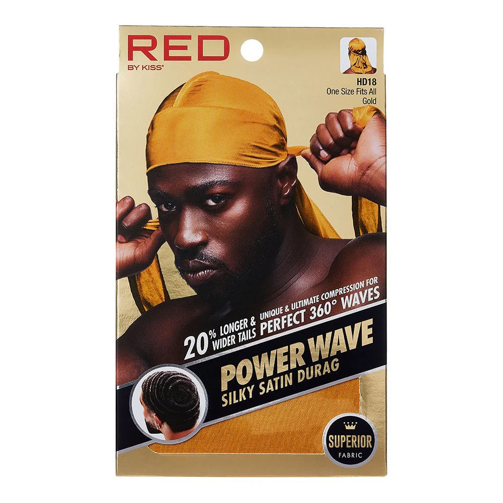 Red by Kiss Silky Satin Durag Power Wave - Image 7