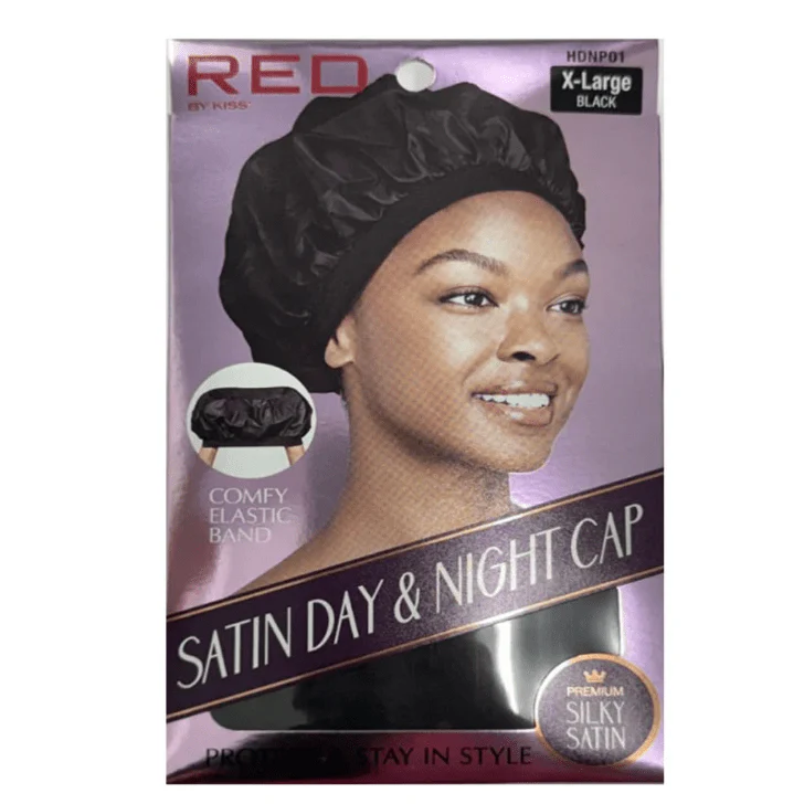 Red by Kiss Silky Satin Day & Night Cap – X-Large - Image 2