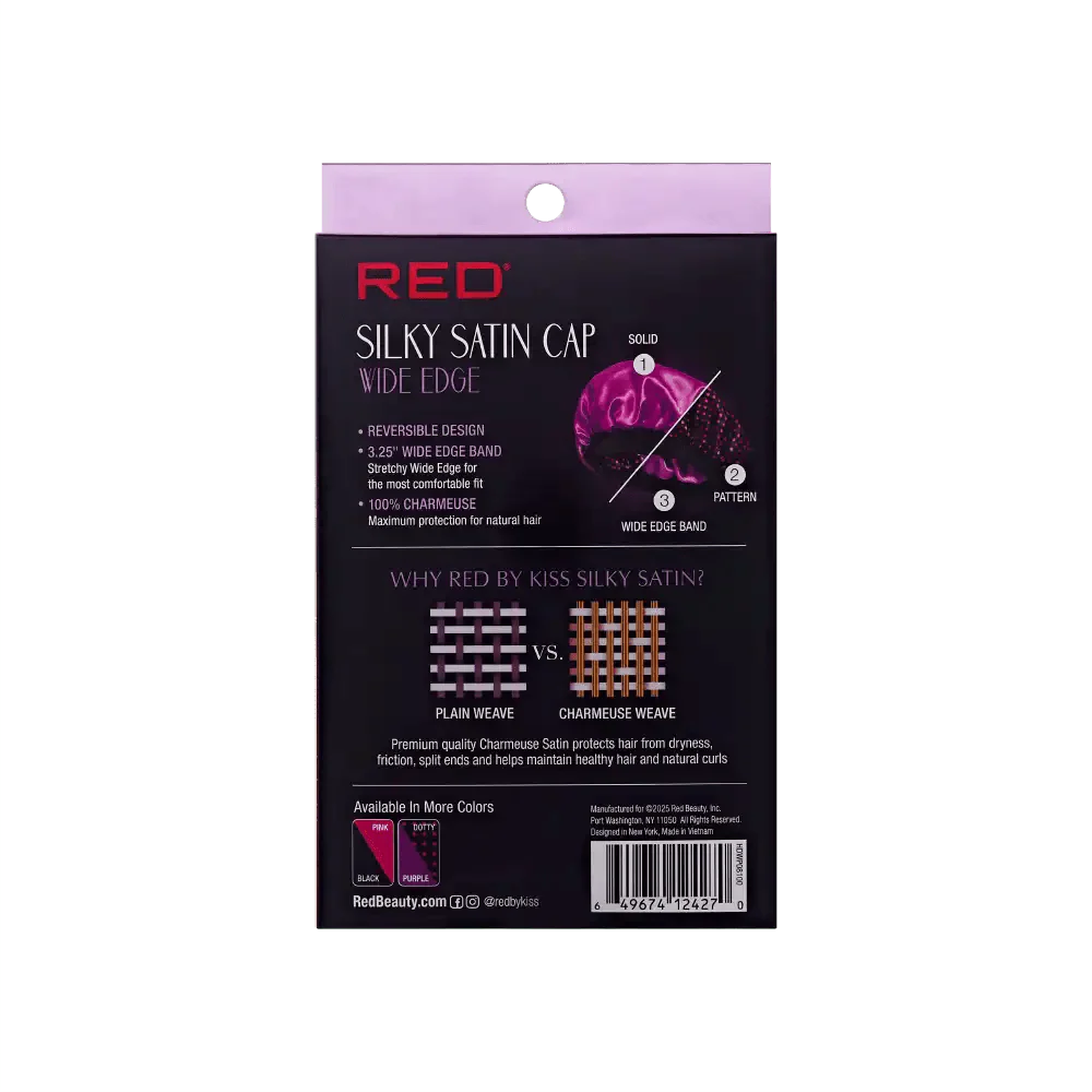 Red by Kiss Silky Satin Wide Edge Bonnet – Large - Image 10
