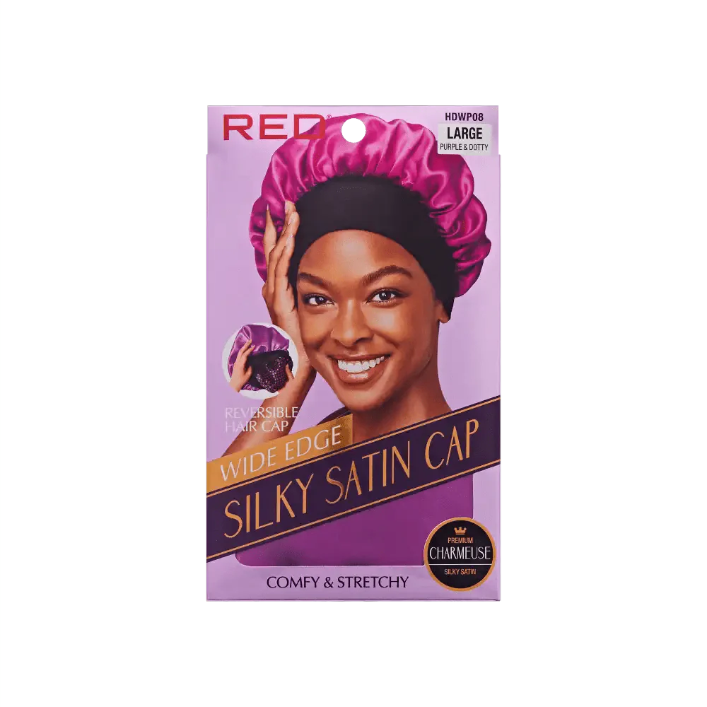 Red by Kiss Silky Satin Wide Edge Bonnet – Large - Image 2